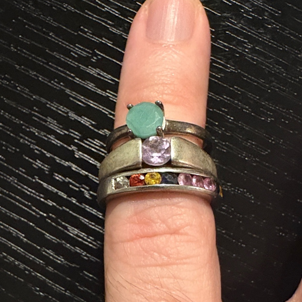 Vintage silver ring bundle women’s size 7